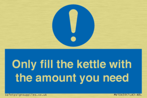 Only fill the kettle with the amount you need